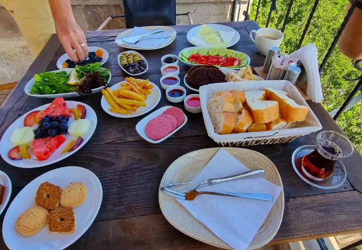 A full Turkish Breakfast Spread