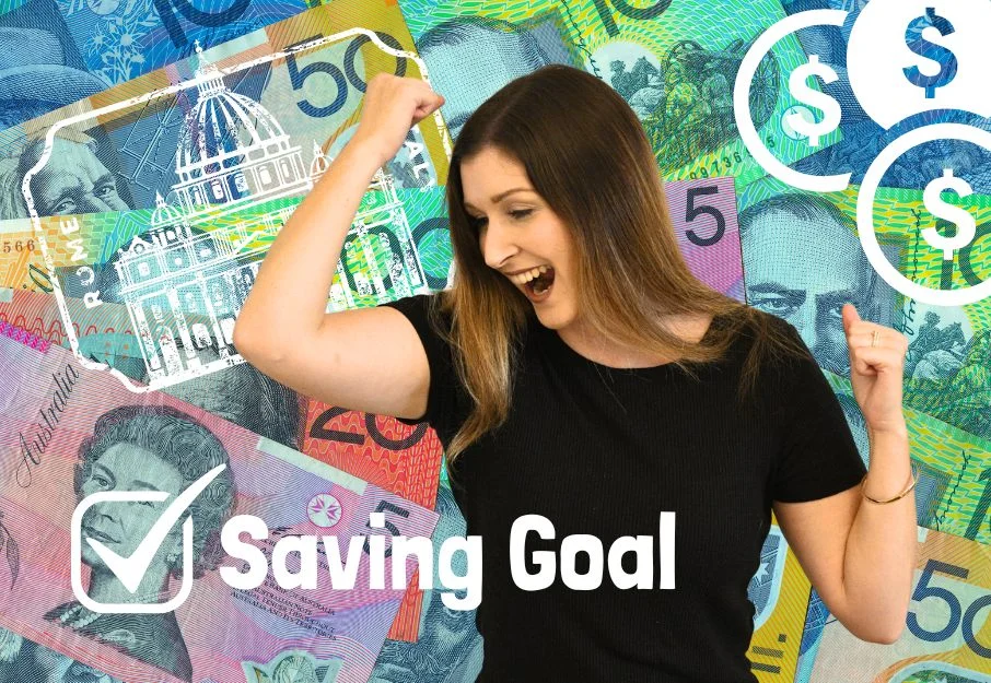 Woman excited to be saving to travel