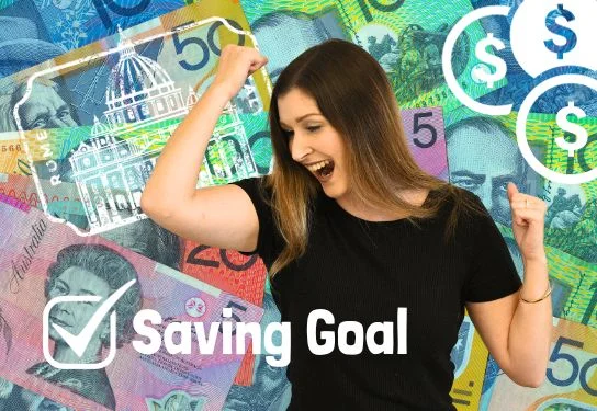 Woman excited to be saving to travel